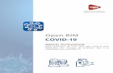 Open BIM COVID-19 · Édition, Calcul et BIMserver.center. Les 6 premiers blocs permettent de travailler dans l'application Open BIM COVID-19, tandis que le dernier bloc permet d'exporter