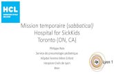 Mission temporaire (sabbatical) Hospital for SickKids ... · la mucoviscidose •Index de clairance pulmonaire (ICP) ... •Recherche clinique: 13 personnes TP (3 IDE recherche, 4