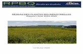 RÉSEAU DES PLANTES BIO-INDUSTRIELLES Rapport final 2019 … · Rédaction du rapport Coordonnatrice du Réseau des plantes bio-industrielles du Snizhana Olishevska, Ph.D. Québec,