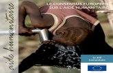 le CONSeNSUS eUrOpéeN SUr l’ aide hUmaNitaireec.europa.eu/echo/files/media/publications/consensus_fr.pdf · 2014. 10. 13. · Le coNseNsus euRoPÉeN suR L’AiDe huMANiTAiRe Le