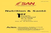 Nutrition & Santé 1er · 2014. 1. 16. · Actes Alimentation, Nutrition et Santé Phytothérapie et Santé Physiopathologies métaboliques Biotechnologies et Nutrition Oran, 05 -