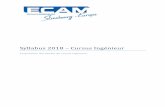 Syllabus 2018 – Cursus Ingé niéur - ECAM Strasbourg-Europeecam- · PDF file Grade de Master/Diplôme d'ingénieur Mention concernée : Généraliste Vocation principale : ... Cycle