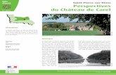 Saint-Pierre-sur-Dives Perspectives du Château de Carel...l’ancien jardin, en herbe souligné de plates-bandes fleuries, est bordé de murs en pierre. Un magnifique charme s’élève