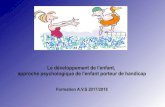 Le développement de l'enfant, approche psychologique de l ... · Le développement psychique de l'enfant De 2 à 5 ans Le développement du raisonnement avec l'émergence de la pensée