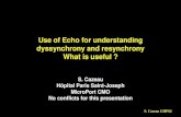 Use of Echo for understanding dyssynchrony and resynchrony ... · contak cd 227 ii,iv 35% sr 120 ns yes miracle icd ii 186 ii 35% sr 130 ns yes path chf ii 89 iii,iv 35% sr 120 ns