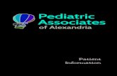 Patient Information - Pediatric Associates of Alexandria€¦ · 17/10/2017  · payment at the time of service is requested. Visa, MasterCard, Discover, and American Express are