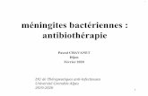méningites bactériennes : antibiothérapie · •La plus fréquente des méningites atériennes de l’adulte (53%*) ... StrH, and NanB. Ply decreases epithelial cell ciliary beating,