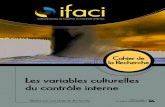 Les variables culturelles du contrôle interne de la... · bre 2011) • Transposition des normes professionnelles de l’audit interne et bonnes pratiques : ... • L’audit de