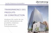 TRANSPARENCE DES PRODUITS DE CONSTRUCTION · ONG et les professionnels Les nouvelles normes de construction . Encourager la transparence . 16 . Qualité de l’air intérieur (QAI)