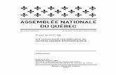 Projet de loi n 66 · 2020. 9. 23. · Madame Sonia LeBel Ministre responsable de l’Administration gouvernementale et présidente du Conseil du trésor Éditeur officiel du Québec