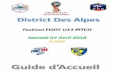 Guide d’Aueil - Fédération Française de Football · Lors de la finale Régionale, 12 joueurs devront se présenter, avec une absence justifiée tolérée. Recommandation : Terrain