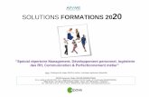 SOLUTIONS FORMATIONS 2020 - Apave Camerounapavecameroun.com/wp-content/uploads/2020/01/Repertoire-2020... · vous les parcours adaptés, les outils d’ingénierie de formation, et