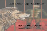 Revue de Presse Pop-up Cirkus 2010-2015 test 3 · Avril 2013 . Festival Récréa’Scènes - Saint-Laurent-Blangy [62] Oct 2013 . ... Mai 2014 . Les Salins – Scène Nationale de