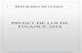 PROJET DE LOI DE FINANCE 2018 - mbudget.gov.gnmbudget.gov.gn/wp-content/uploads/2017/10/Projet-de-Loi-de-Financ… · Projet de Loi de Finance Texte de Loi L’Assemblée Nationale,