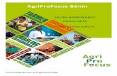 AgriProFocus Béninaffair… · 4 AgriProFocus Bénin Salon AgriFinance 2016, 3ème édition 2.3 Stratégie de mise en marché 2.3.1 Publicité et promotion Quels moyens de publicité