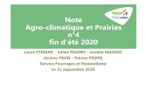 Note Agro-climatique et Prairies n°4 fin d’été 2020...Note Agro-climatique et Prairies n 4 fin d’été 2020 Laura ETIENNE - Julien FRADIN - Aurélie MADRID Jérôme PAVIE -