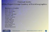 Current works of the Expert Group Geodesy of EuroGeographics TWG minutes/36-Prague2004/23... · • ExGG Letter to Members of EG Sept. 2004 ... European and cross border reference