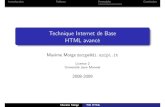 Technique Internet de Base HTML avancégroups.di.unipi.it/~morge/TIB/morge09tib2cm.pdf · Introduction Tableau Formulaire Conclusion Technique Internet de Base HTML avancé Maxime