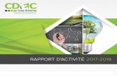 RAPPORT D’ACTIVITÉ 2017-2018 · Rivières. Il a pour principal but de promouvoir les initiatives, les réalisations et le développement des secteurs économiques des quartiers