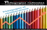 Pédagogies radicales - Hypotheses.org · Les Cahiers de pédagogies radicales – dossier thématique n°1: Pédagogies et néolibéralisme Éditorial Les Cahiers de pédagogies