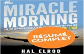 MPLET ÉSUMÉ - WordPress.com...L’essentiel de « The Miracle Morning » - Hal Elrod _____ 1. IL EST TEMPS DE RÉALISER TOUT VOTRE POTENTIEL Se créer une vie « Niveau 10 » -La