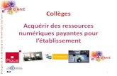 Collèges - ac-nancy-metz.fr · Lanement du Plan Numérique pour l’Éole en 2015 4 piliers : •Formation •Innovation •Équipement •Ressources •Ouverture de la plateforme