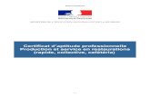 Certificat d’aptitude professionnelle Production et service en ... - Académie de …biotec.ac-dijon.fr/IMG/pdf/re_fe_rentiel_cap_psr_05.09... · 2020. 5. 18. · ou à l¶écrit