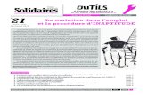 Outils - SOLIDAIRES OUTILS Outils pour l action syndicale - Edit£© par la Commission Conditions de Travail