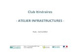 Club Itinéraires -ATELIER INFRASTRUCTURES · 2019. 12. 2. · diverses sources, de rassembler et d’organiser, de gérer, d’analyser et de combiner, d’élaborer et de présenter