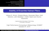 Stability of Ensemble Kalman Filters - ECMWF · Introduction Ensemble Kalman Filtering Methods The Variational Ensemble Kalman Filter (VEnKF) Stability and Trajectory Shadowing Computational