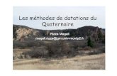 datations du Quaternaire08-09 - Géosciences Montpellier...Microsoft PowerPoint - datations du Quaternaire08-09 Author magali rizza Created Date 1/27/2009 3:41:30 PM ...