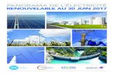 Panorama de l’électricité renouvelable au 30 juin 2017 de l... · production renouvelable Du 1er juillet 2015 au 30 juin 2016, la production d’électricité renouvelable a couvert