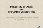 Cinquième journée pédiatrique d’Ariège 15 octobre 2019 · La santé des migrants en Europe Un état de santé qui se dégrade (source IRDES 2018 10) - Les migrants ont des problèmes
