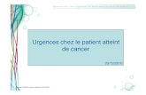 Urgences chez le patient atteint de cancer ¢â‚¬¢Smith T, et al. 2006 update of recommendations for the