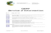 OEPP Service d’Information · 2017. 6. 12. · 21 Bld Richard Lenoir 75011 Paris Tel: 33 1 45 20 77 94 Fax: 33 1 70 76 65 47 E-mail: hq@eppo.int Web: . OEPP . Service d’Information