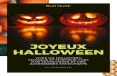 JOYEUX HALLOWEEN - PartyLite · 1988. 1. 20. · Porte-lampion Chaton d’Halloween Céramique. Inclut un support en verre pour lampion ou réchaud. Haut. 13 cm, larg. 15 cm. P93141