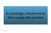 le sondage urinaire et le bon usage des sondesentreide.free.fr/cours/2a/ue28s3/sondage vésical Dr... · 2012. 10. 14. · 13/01/2011 Bonnes pratiques l Ch 18 béquillée chez l’homme,