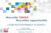 Nouvelle TUNISIE Nouvelles opportunitéshamburg.hk24.de/Veranstaltung/Anlagen/VSDB/131007188/... · 2015. 3. 19. · La Tunisie, un vivier de talents Système éducatif performant