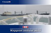 Administration de pilotage des Grands Lacs Rapport annuel 2013 · celle du mois de décembre le plus froid qu’on ait vu depuis longtemps sur les Grands Lacs. Cette tempête d’événements