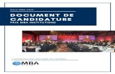 Document explicatif Gala 2020 - Yapla...titre MBA. Cet événement prestigieux attire quelque 400 personnes dont les acteurs importants de la communauté des affaires. En 2020, ce