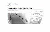 Guide de dépôt - Société d'Histoire de Drummond · 2020. 1. 31. · La Société d’histoie de Dummond (SHD) est un organisme sans but lucratif qui a pour mission d’acuéi,