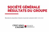 SOCIÉTÉ GÉNÉRALE RÉSULTATS DU GROUPE · 2020. 9. 7. · Ce document comporte des éléments de projection relatifs aux objectifs et stratégies du Groupe Société Générale.