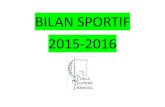 BILAN SPORTIF 2015-2016 - CanalBlogp5.storage.canalblog.com/51/65/1008252/111545169.pdf · BILAN SPORTIF 2015-2016. Les Ations de l’année 2015-2016 : - Les stages - Les interventions