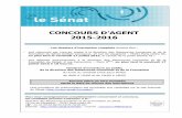 Paris, le - Senat.fr · Un concours réservé aux personnes reconnues handicapées est ouvert pour le recrutement d’un agent, à compter du 1er mai 2016 (voir brochure du concours