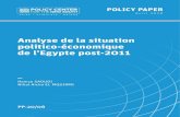 Analyse de la situation politico-économique de l’Egypte ... - 20-08 ( Saoudi & Nihal ).pdfinterne du pays. Suite à l’accord avec le Fonds monétaire international (FMI), en 2016,
