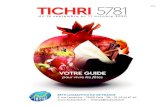 Guide Tichri5781 15x17 · on utilise un poulet vivant ou, en rem-placement, un poisson vivant ou de l’argent. Dans tous les cas, nous le don-nons ensuite à la charité. Repas de