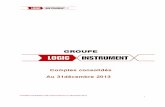Plaquette Cptes Conso 2013 - Archoslogic-instrument.com/.../2013/plaquette_cptes_conso_2013.pdf · 2016. 10. 10. · d’euros vs -93 milliers d’euros en 2012. 2. La marge commerciale