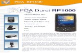 PDA Durci RP1000 - V-INGENIERIE · PDF file 2019. 2. 12. · PDA Durci RP1000 • Windows Mobile 6.5 Pro • Lecteur codes barres 1D/2D • Caméra couleur 3 Mpixels • Bluetooth,