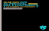 LE PROGRAMME - 3 Continents€¦ · festival des 3 continents 2019 3. mardi 19 novembre. le festival des 3 continents, en coproduction thÉÂtre graslin À 19h30naturelle. cÉrÉmonie