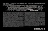 OPTOTRONIC CONSTANT VOLTAGE dimmers · Μόνο για χρήση στη Βόρεια Αμερική: Μέγ.: 4.5A, 100W, Κατηγορίας 2 καλωδίω-ση για είσοδο